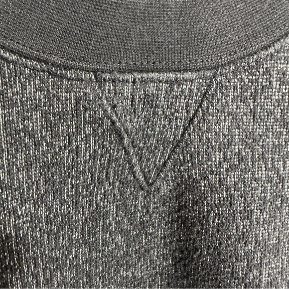 Orvis sweater, gray/white, heavyweight. XL. cotton/poly, cozy, warm - Picture 6 of 12